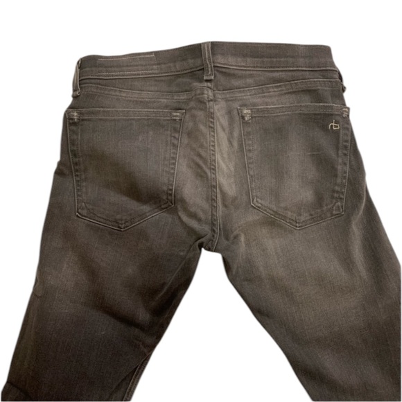 NWT RAG & BONE “ Lace Up Dre “ in AXL - Grey Wash Lace Up Skinny Jeans - Size 26 - Picture 12 of 16